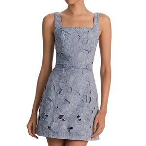 Alice and Olivia Maryann Embroidered Eyelet Dress